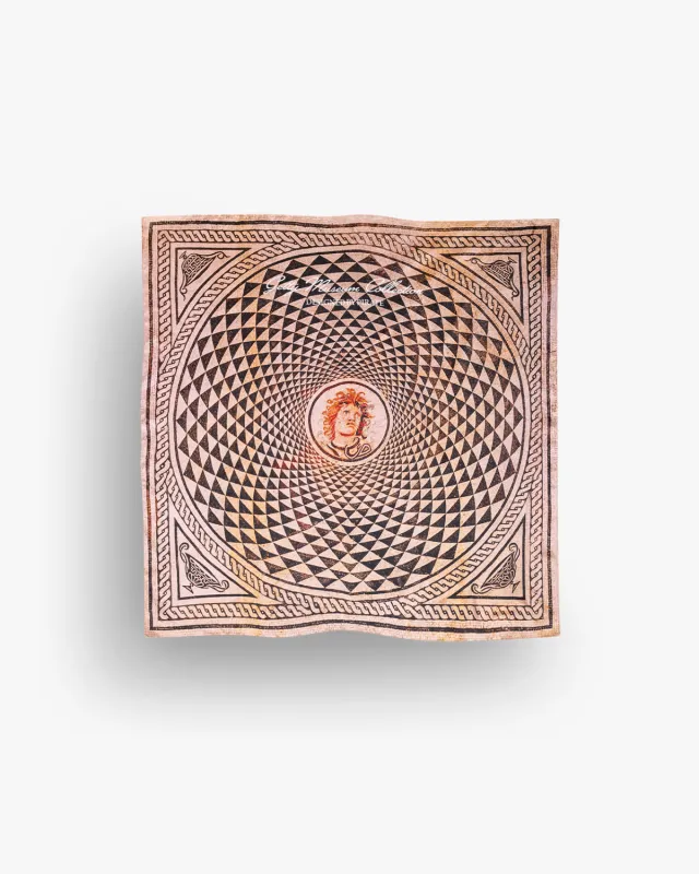 Getty Museum x Pirate Mosaic Floor with Head of Medusa Bandana made by Pirateworldwide