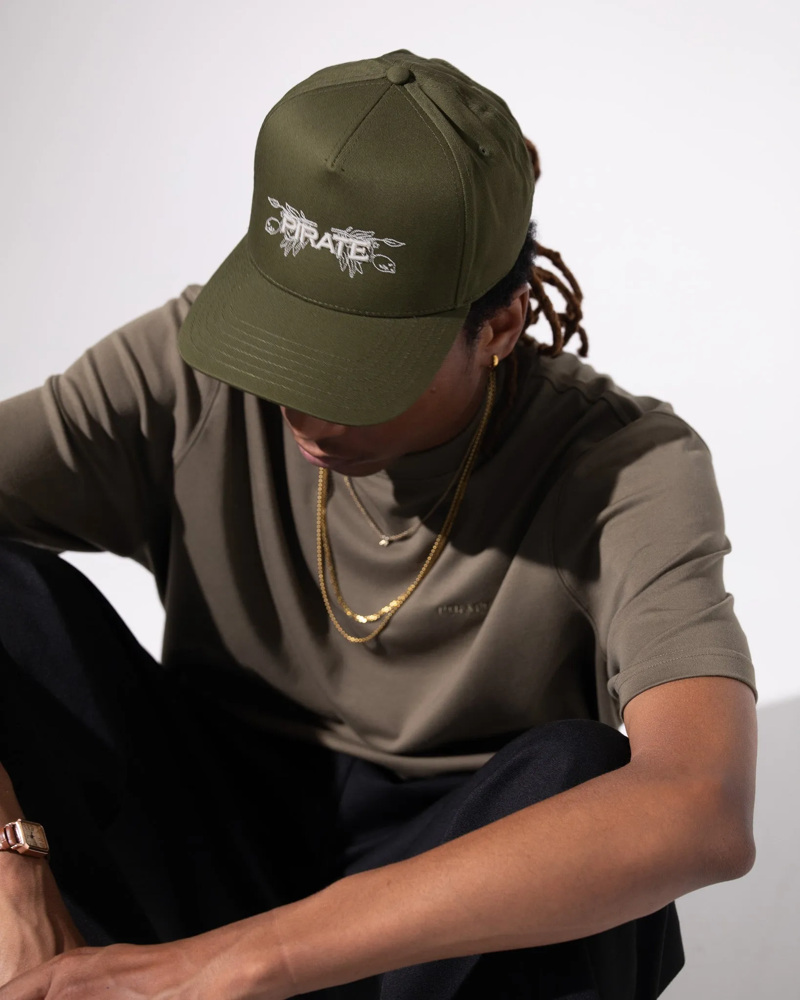 Pirate Flora Hat (Olive) sold by Pirateworldwide product image thumbnail 3