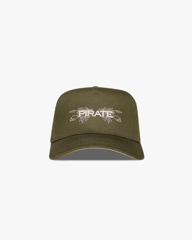 Pirate Flora Hat (Olive) sold by Pirateworldwide