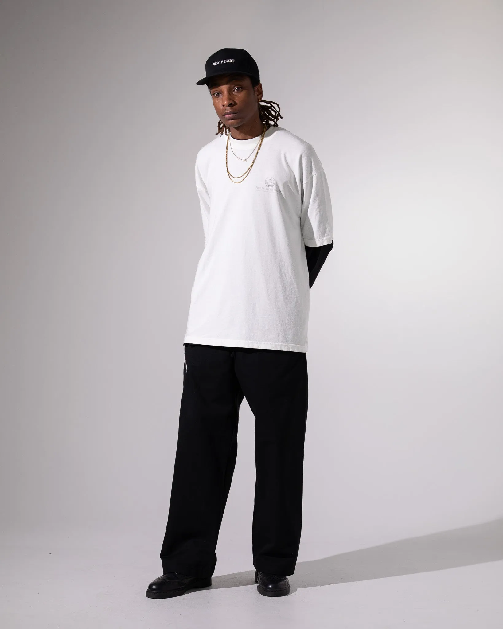 Pirate Everybody is Scared SS Tee (White) sold by Pirateworldwide product image thumbnail 3