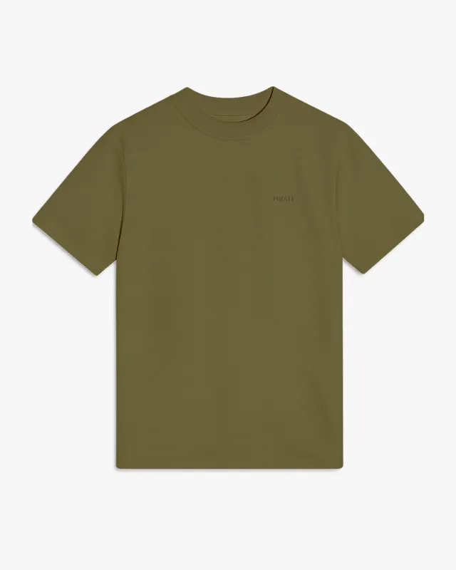 Pirate Hilltop T-Shirt (Olive) sold by Pirateworldwide