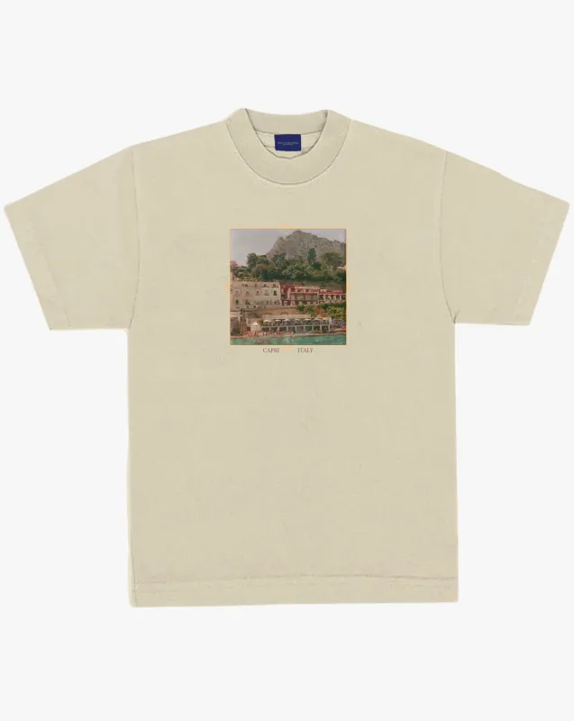Pirate Capri Italy Tee (Cream) sold by Pirateworldwide