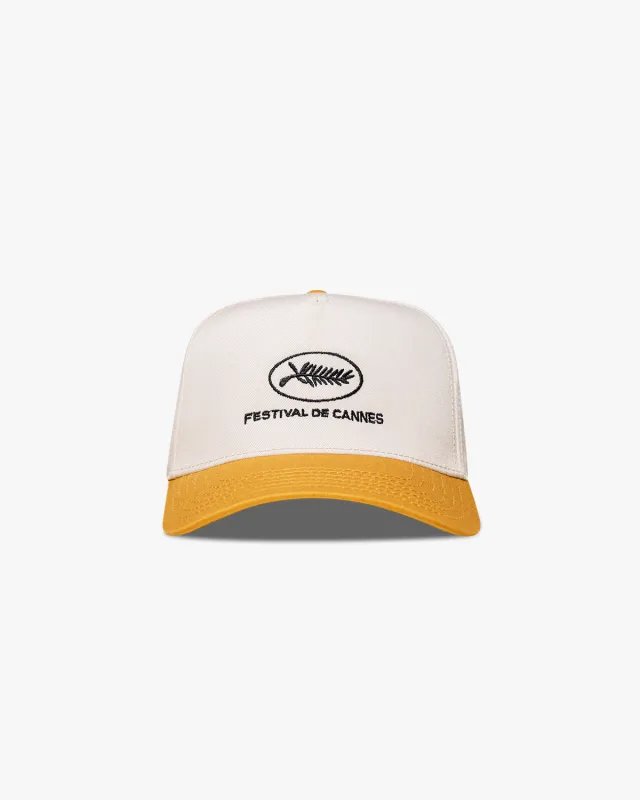 Pirate Cannes Hat (Cream/Canary Yellow) sold by Pirateworldwide