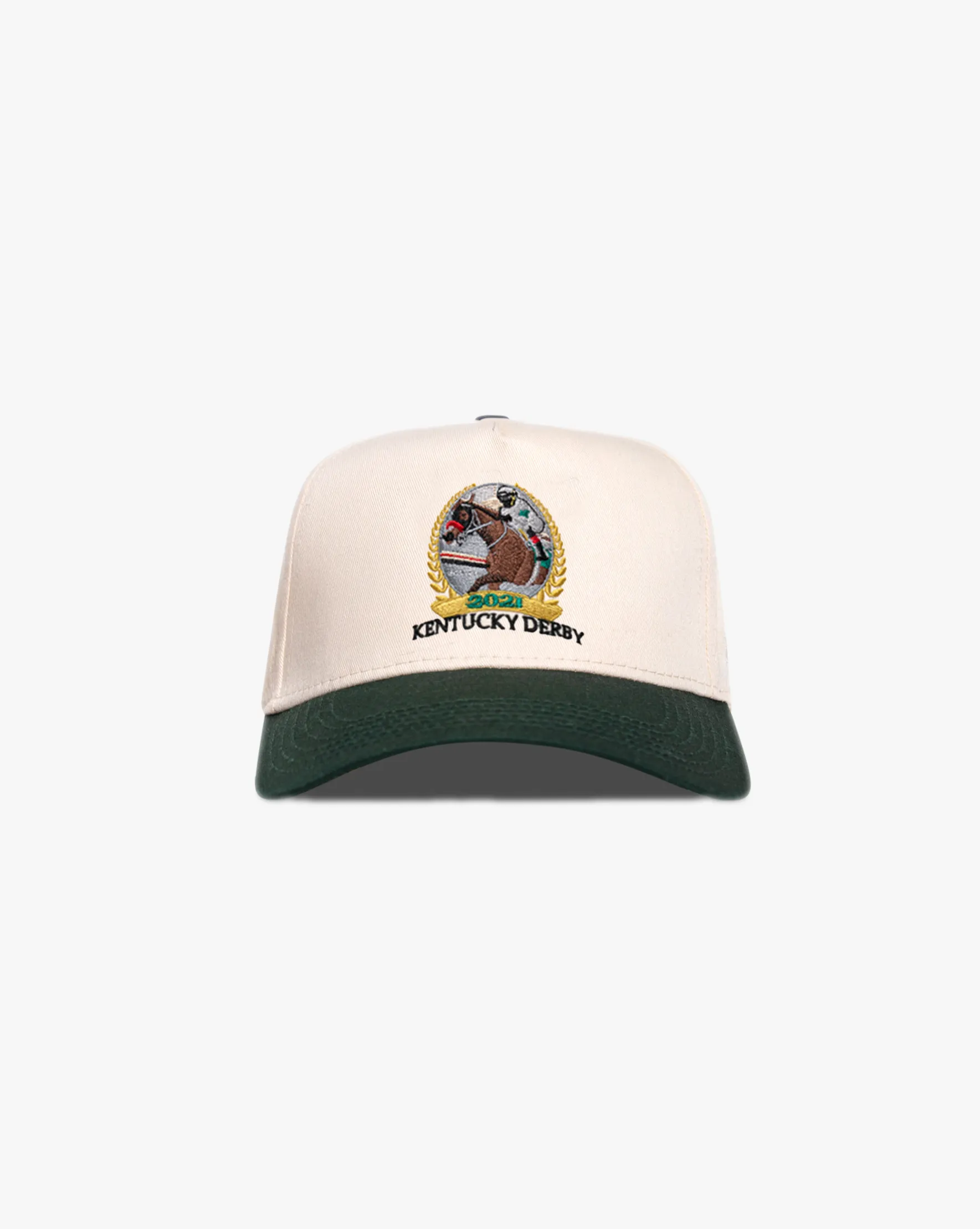 Pirate Kentucky Derby Churchill Downs Hat (Cream/Green) sold by Pirateworldwide