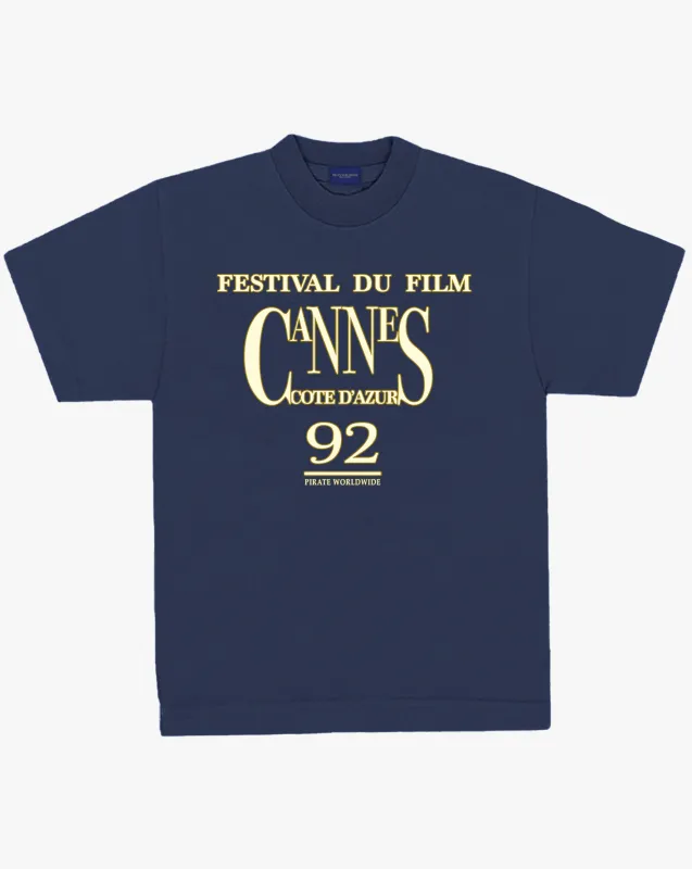Pirate Cannes '92 Tee (Navy) sold by Pirateworldwide