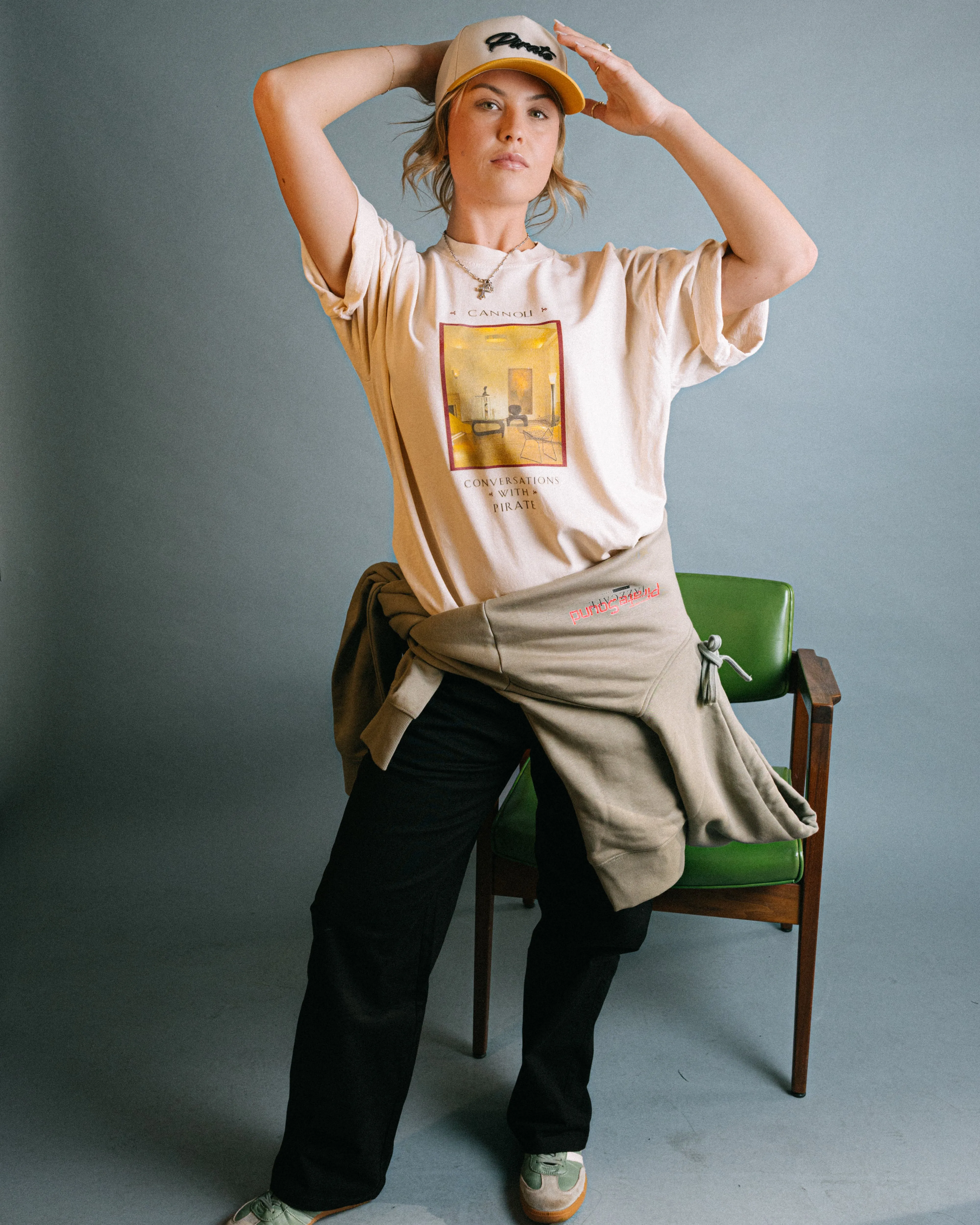 Pirate Conversations Tee (Cannoli Cream) sold by Pirateworldwide product image thumbnail 5