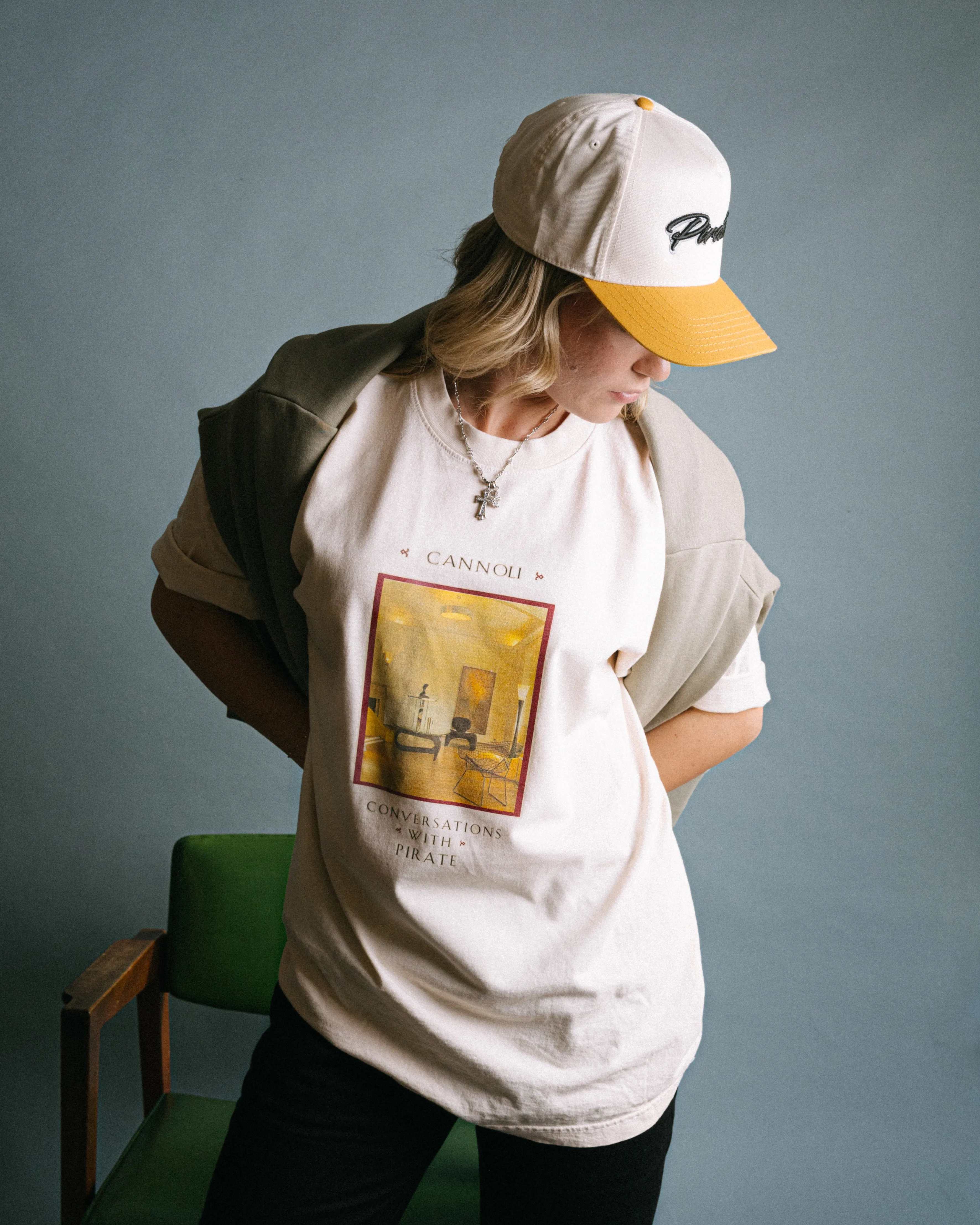 Pirate Conversations Tee (Cannoli Cream) sold by Pirateworldwide product image thumbnail 3