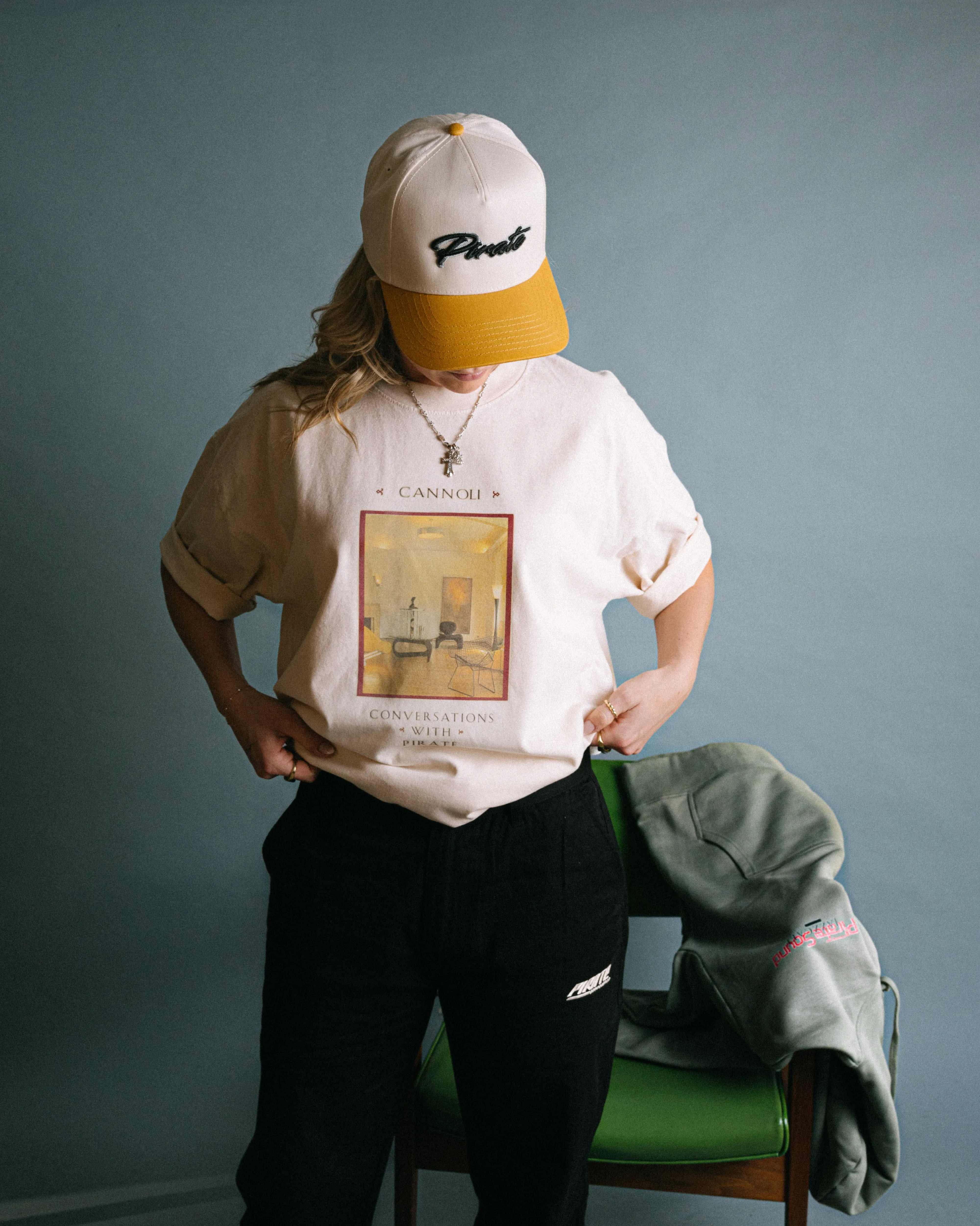 Pirate Conversations Tee (Cannoli Cream) sold by Pirateworldwide product image thumbnail 4