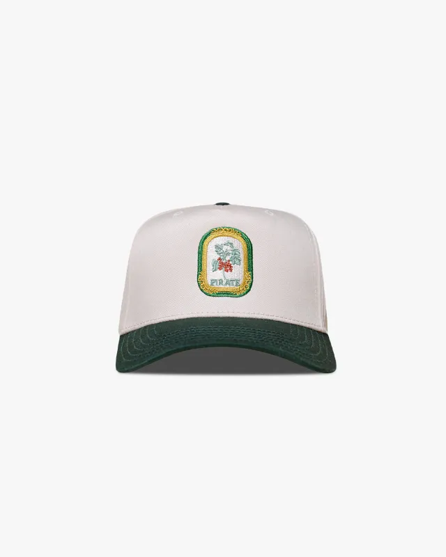 Pirate Cherry Trees Hat (Cream/Green) sold by Pirateworldwide