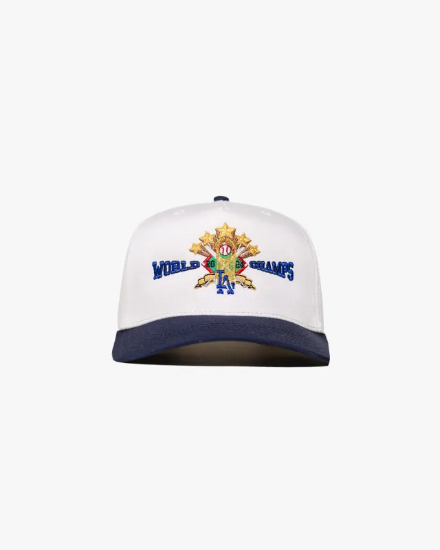 Pirate World Champs Hat (Cream/Navy) made by Pirateworldwide