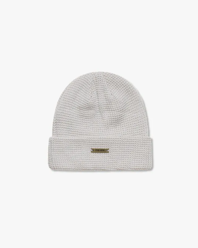 Pirate Waffle Beanie (Grey) made by Pirateworldwide