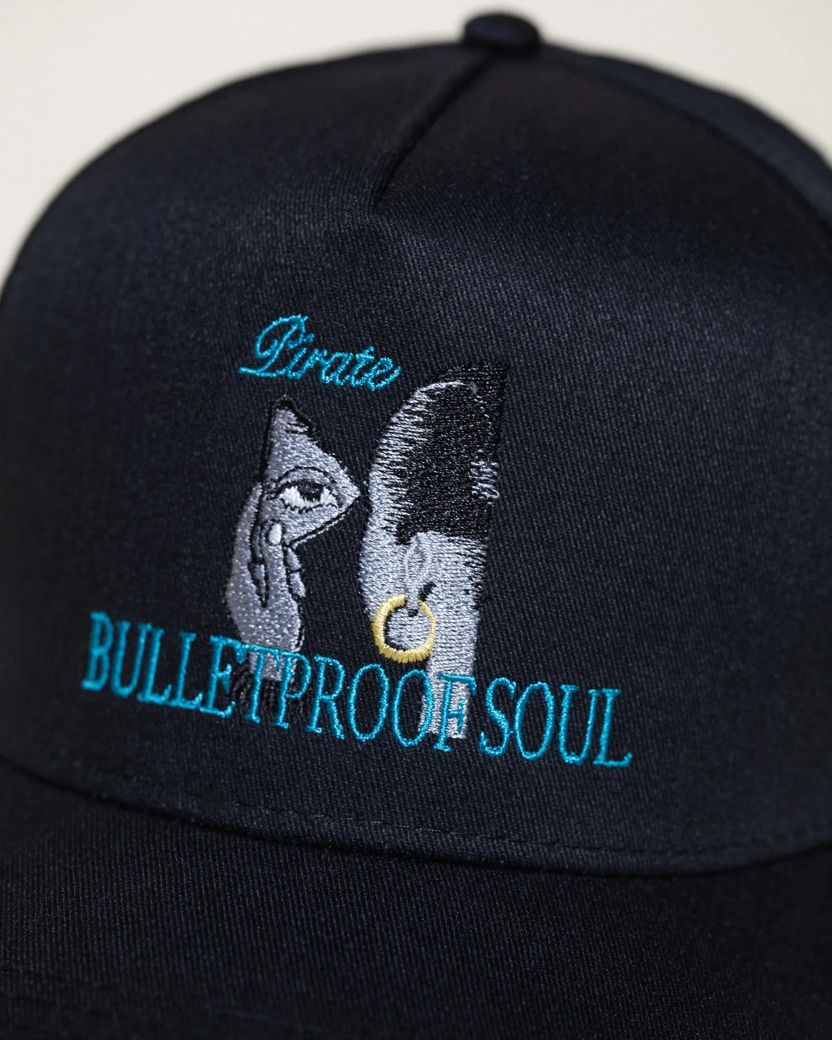 Pirate Bulletproof Soul Hat (Black) sold by Pirateworldwide product image thumbnail 3