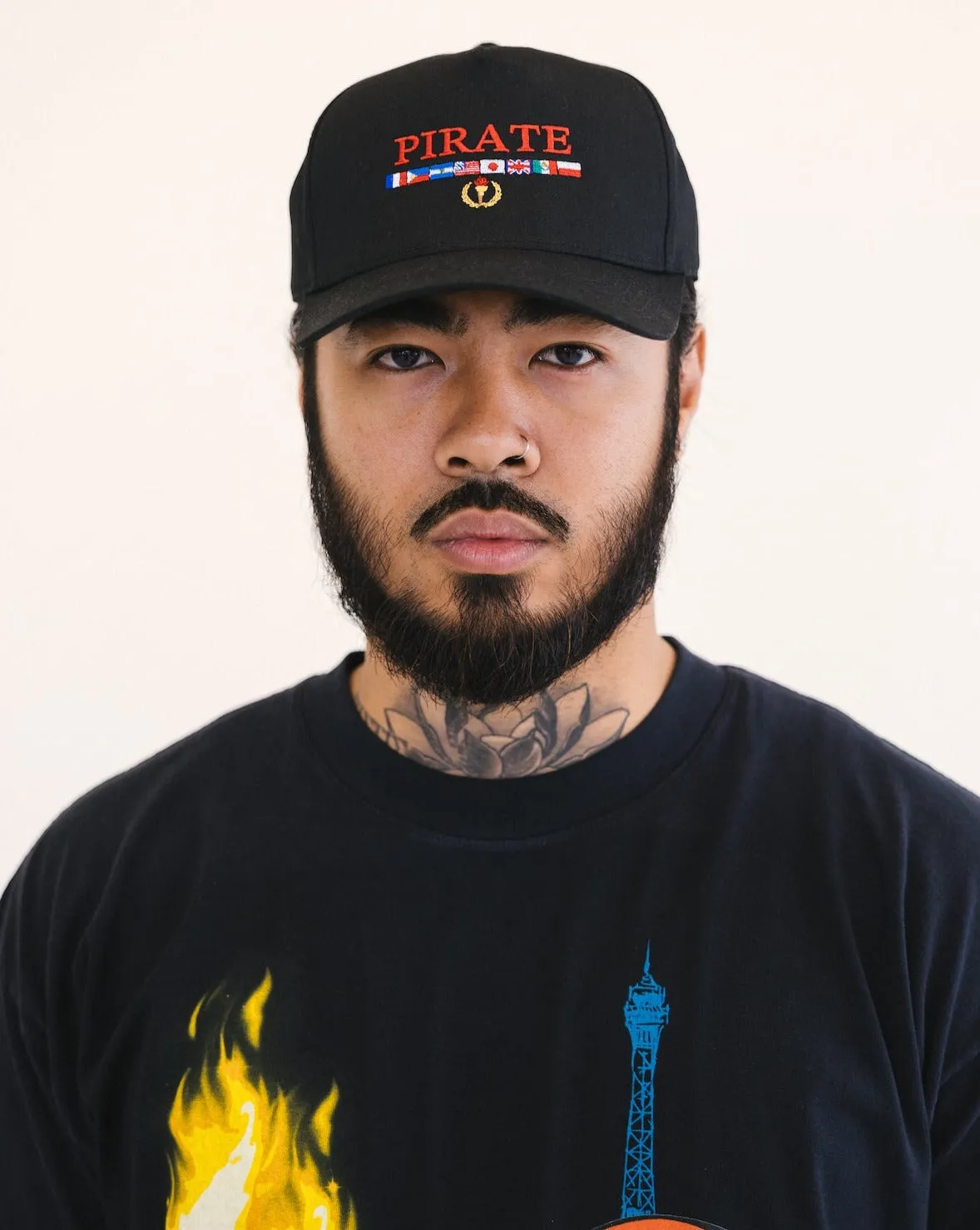 Pirate Worldwide Flags Hat (Black) sold by Pirateworldwide product image thumbnail 5