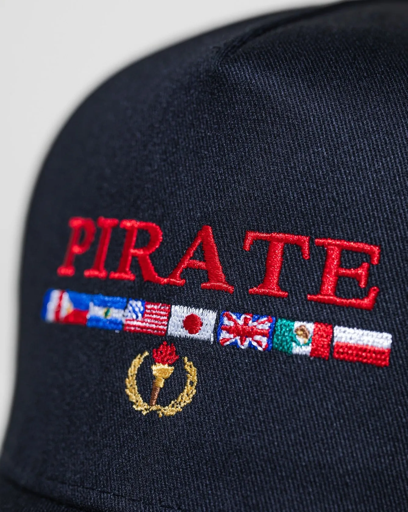 Pirate Worldwide Flags Hat (Black) sold by Pirateworldwide product image thumbnail 4
