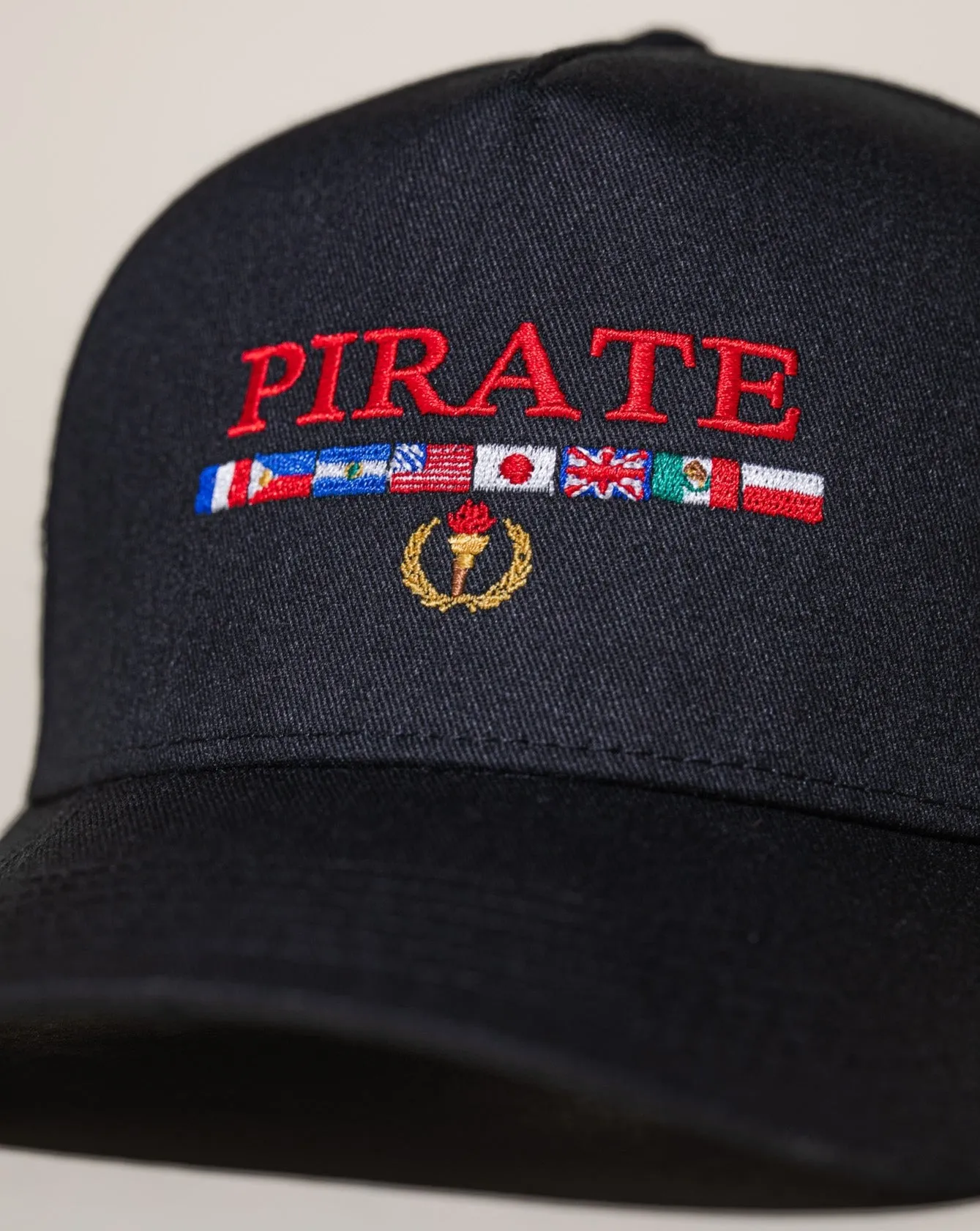 Pirate Worldwide Flags Hat (Black) sold by Pirateworldwide product image thumbnail 3