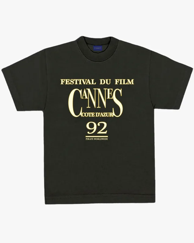Pirate Cannes '92 Tee (Off Black) sold by Pirateworldwide
