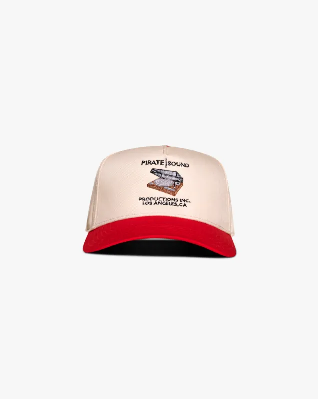 Pirate Sound Productions Hat (Cream/Red) made by Pirateworldwide