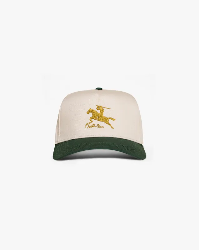 Pirate By Any Means Hat (Cream/Green) made by Pirateworldwide
