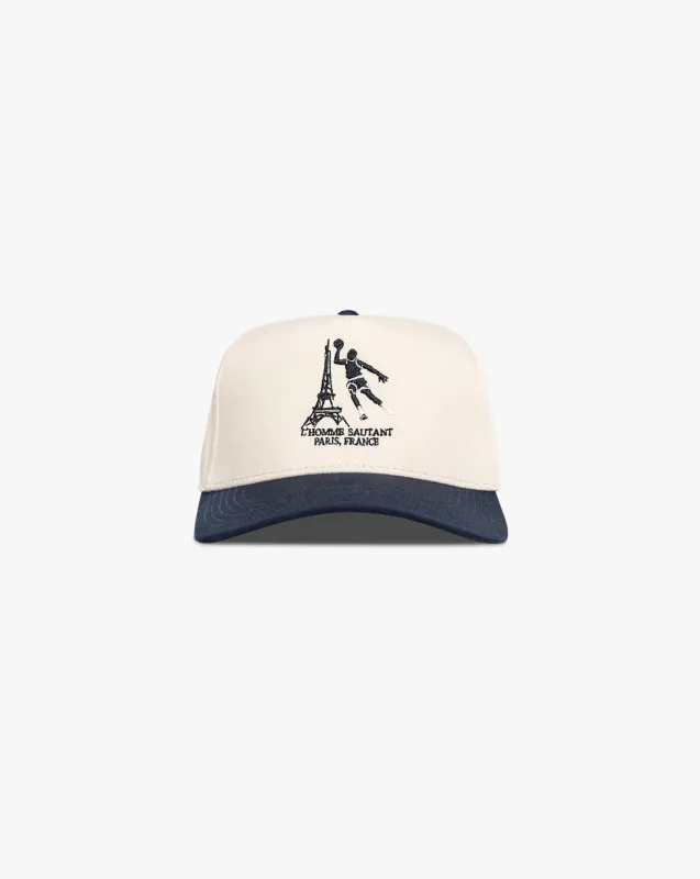 Pirate L'Homme Sautant Hat (Cream/Navy) made by Pirateworldwide