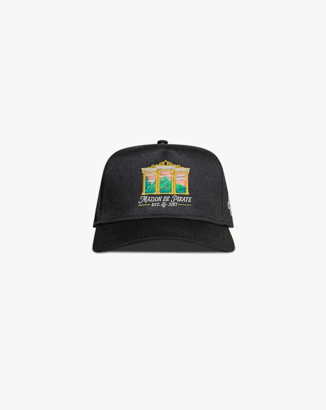 Pirate Skyline Maison de Pirate Hat (Black) made by Pirateworldwide
