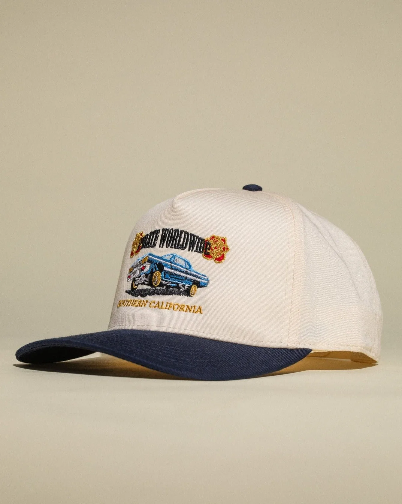 Pirate 63' Hat (Cream/Navy) sold by Pirateworldwide product image thumbnail 2