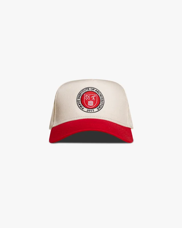 Pirate Architect Hat (Cream/Red) made by Pirateworldwide