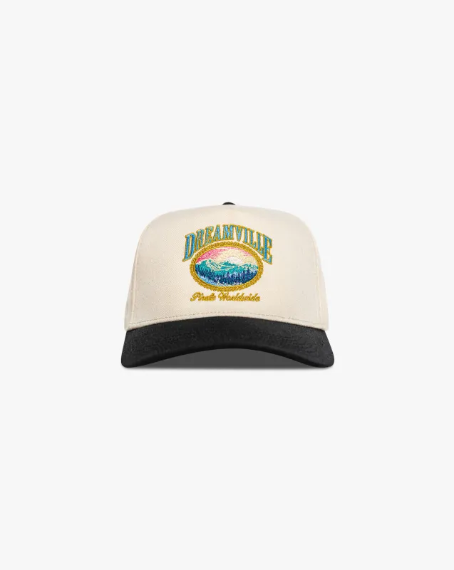 Dreamville by Pirate, Dreamville World Hat (Cream/Black) made by Pirateworldwide