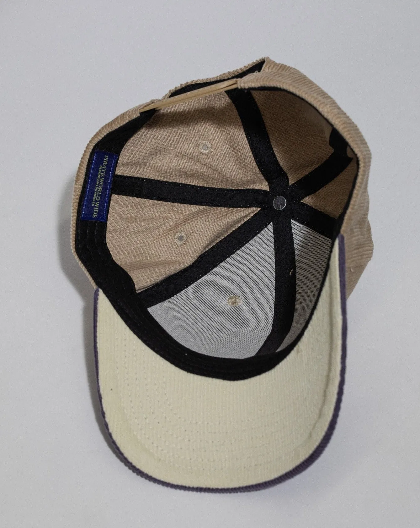 Pirate Racing Roulette Corduroy Hat (Beige/Oyster) sold by Pirateworldwide product image thumbnail 4