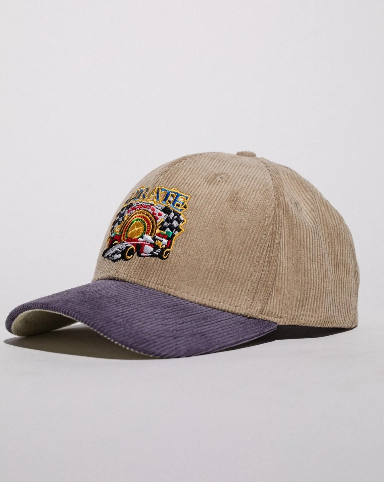 Pirate Racing Roulette Corduroy Hat (Beige/Oyster) sold by Pirateworldwide product image thumbnail 2