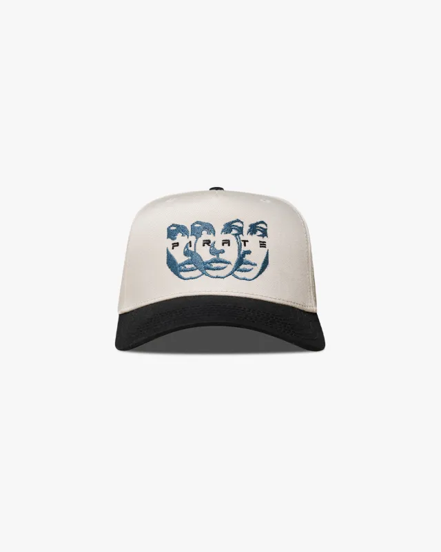 Pirate Faces Hat (Cream/Black) sold by Pirateworldwide