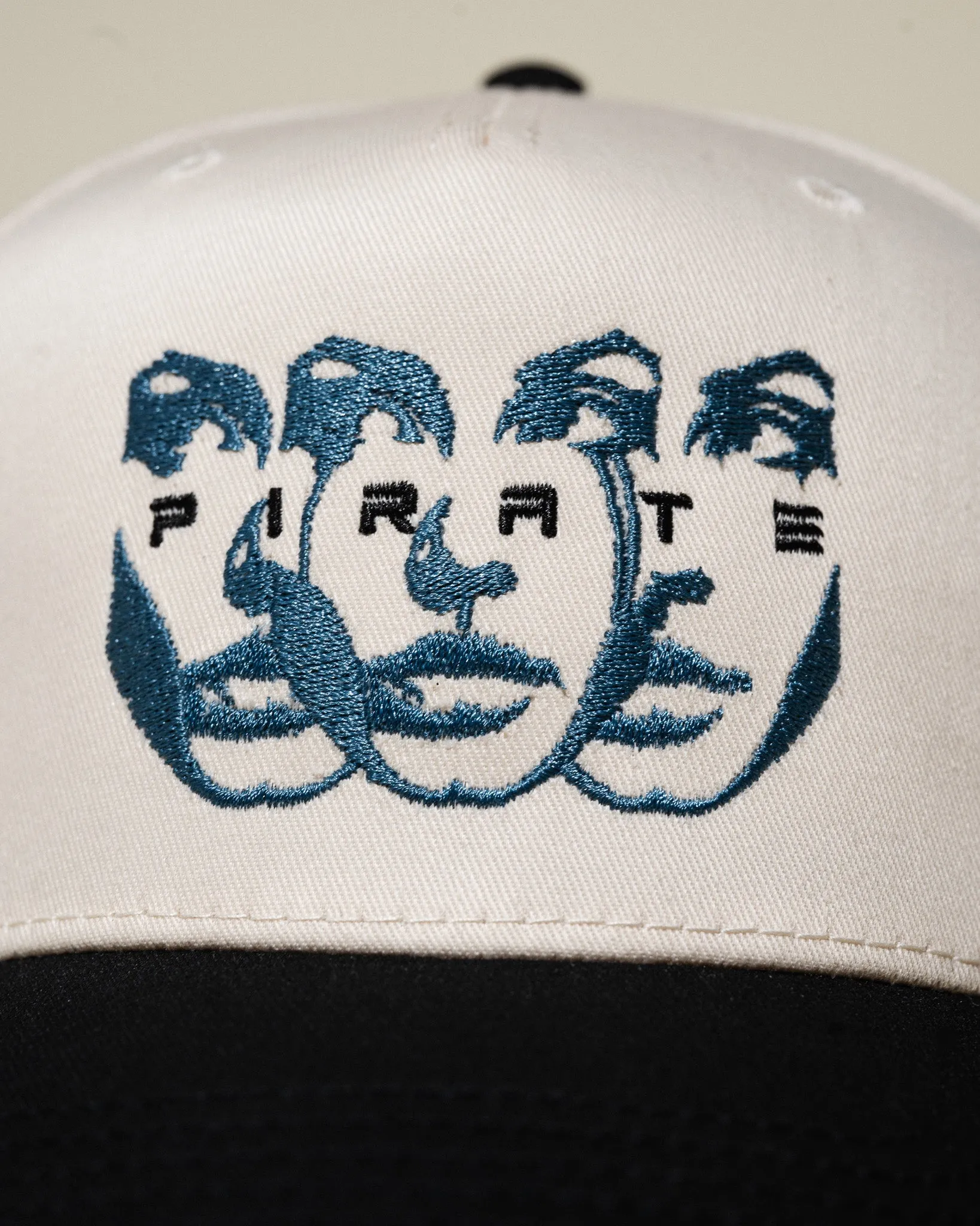 Pirate Faces Hat (Cream/Black) sold by Pirateworldwide product image thumbnail 3