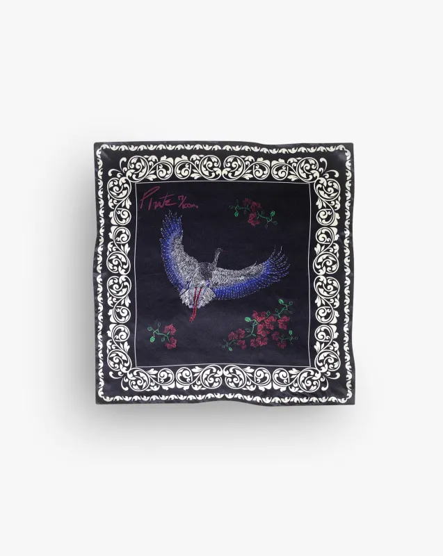 Pirate Black Swan Silk Scarf sold by Pirateworldwide