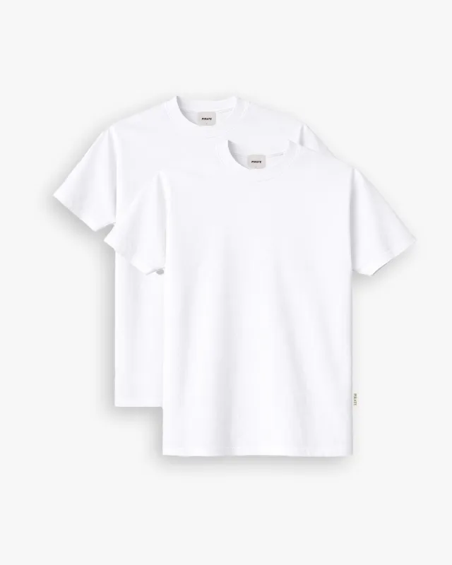 Untitled Signature Tee - 2 Pack (White) sold by Pirateworldwide