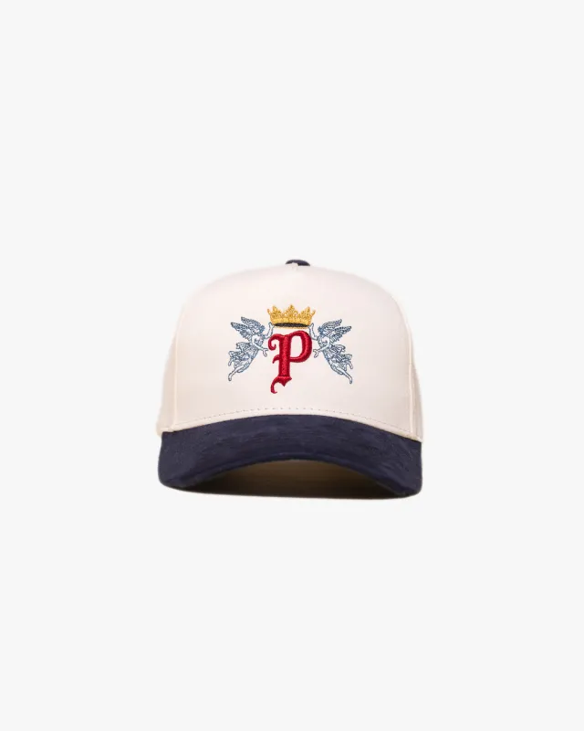Pirate Angel P Hat (Cream/Navy) sold by Pirateworldwide