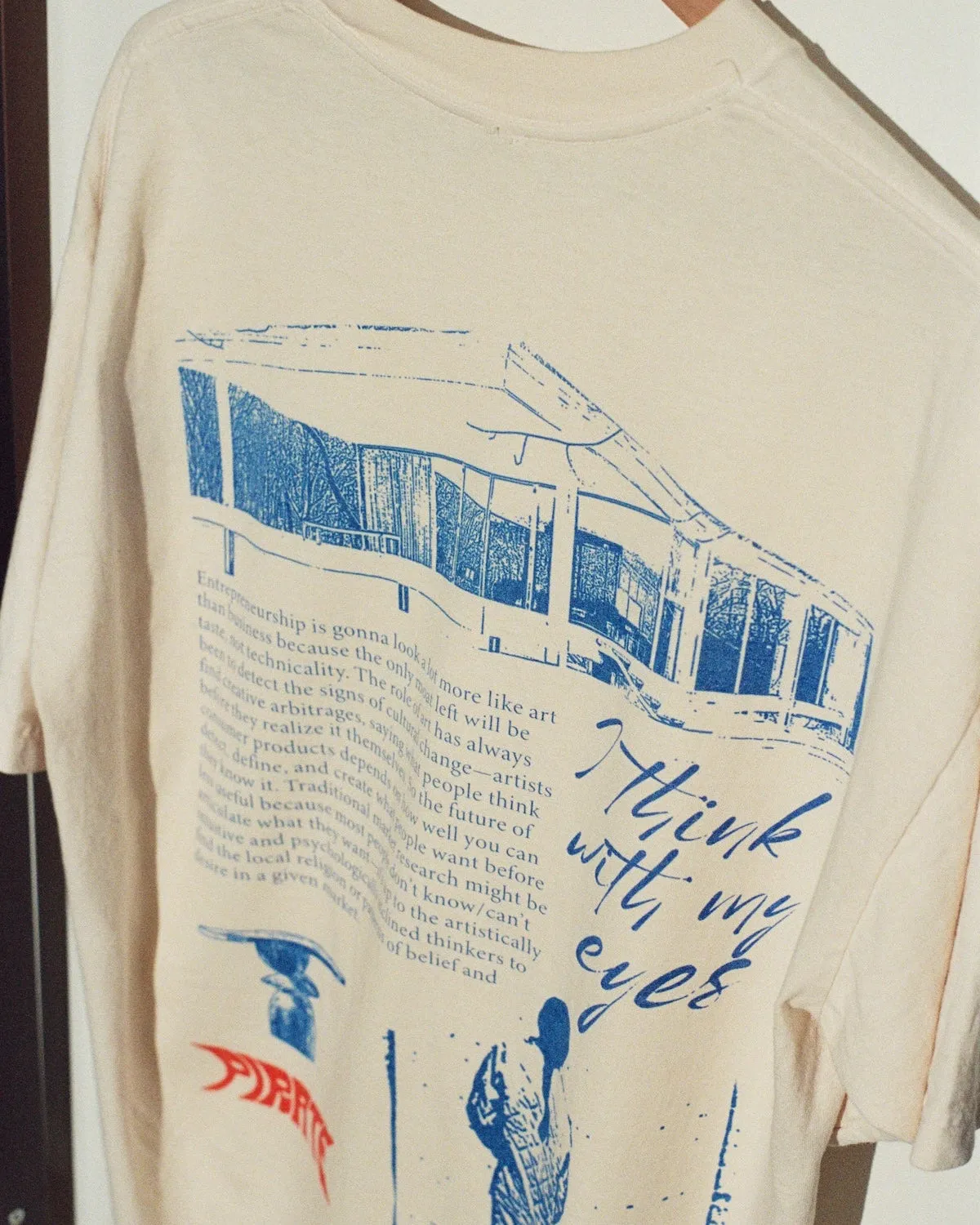 Pirate Manifesto LS Mock Neck Tee (Cannoli Cream) sold by Pirateworldwide product image thumbnail 2