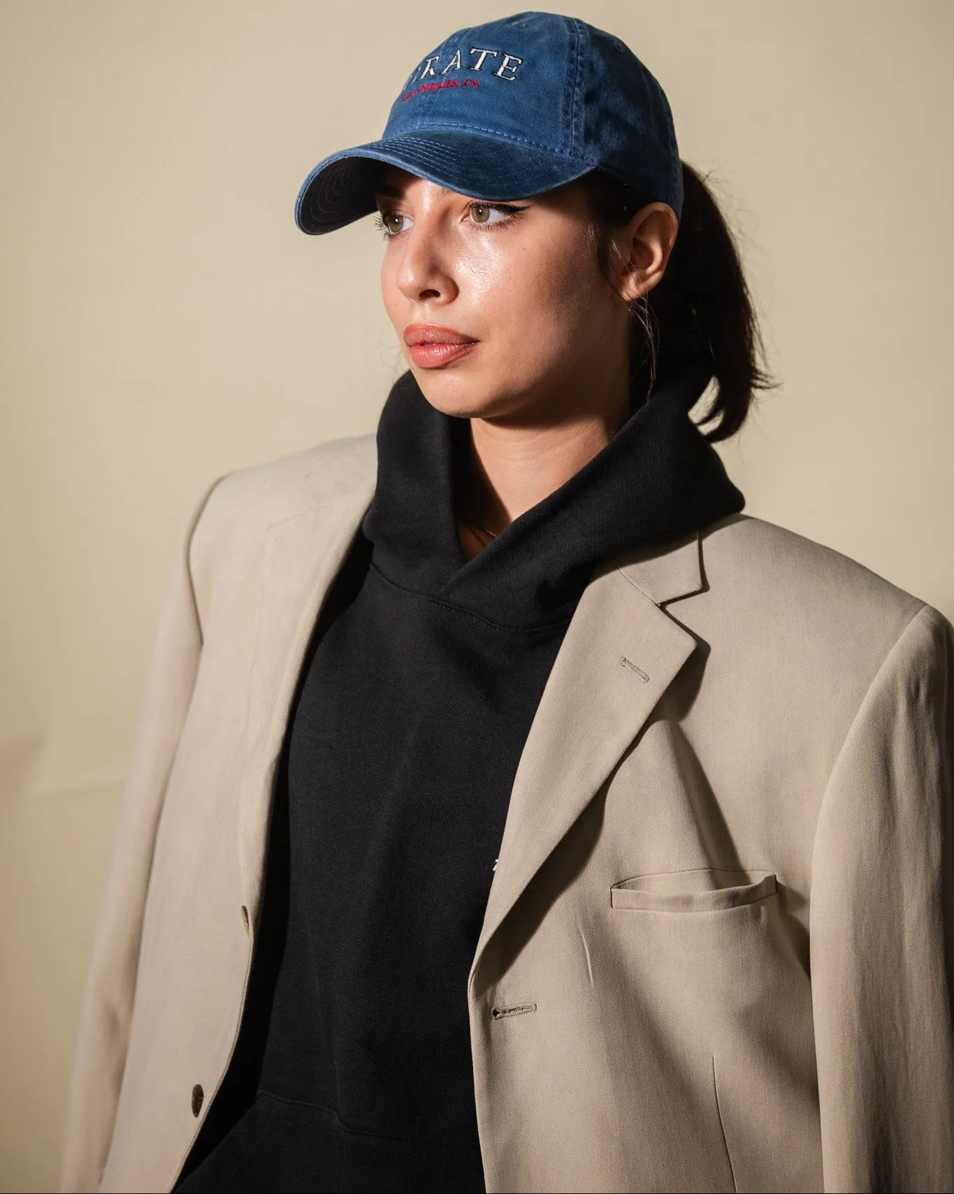 Pirate Los Angeles Dad Hat (Washed Blue) sold by Pirateworldwide product image thumbnail 5