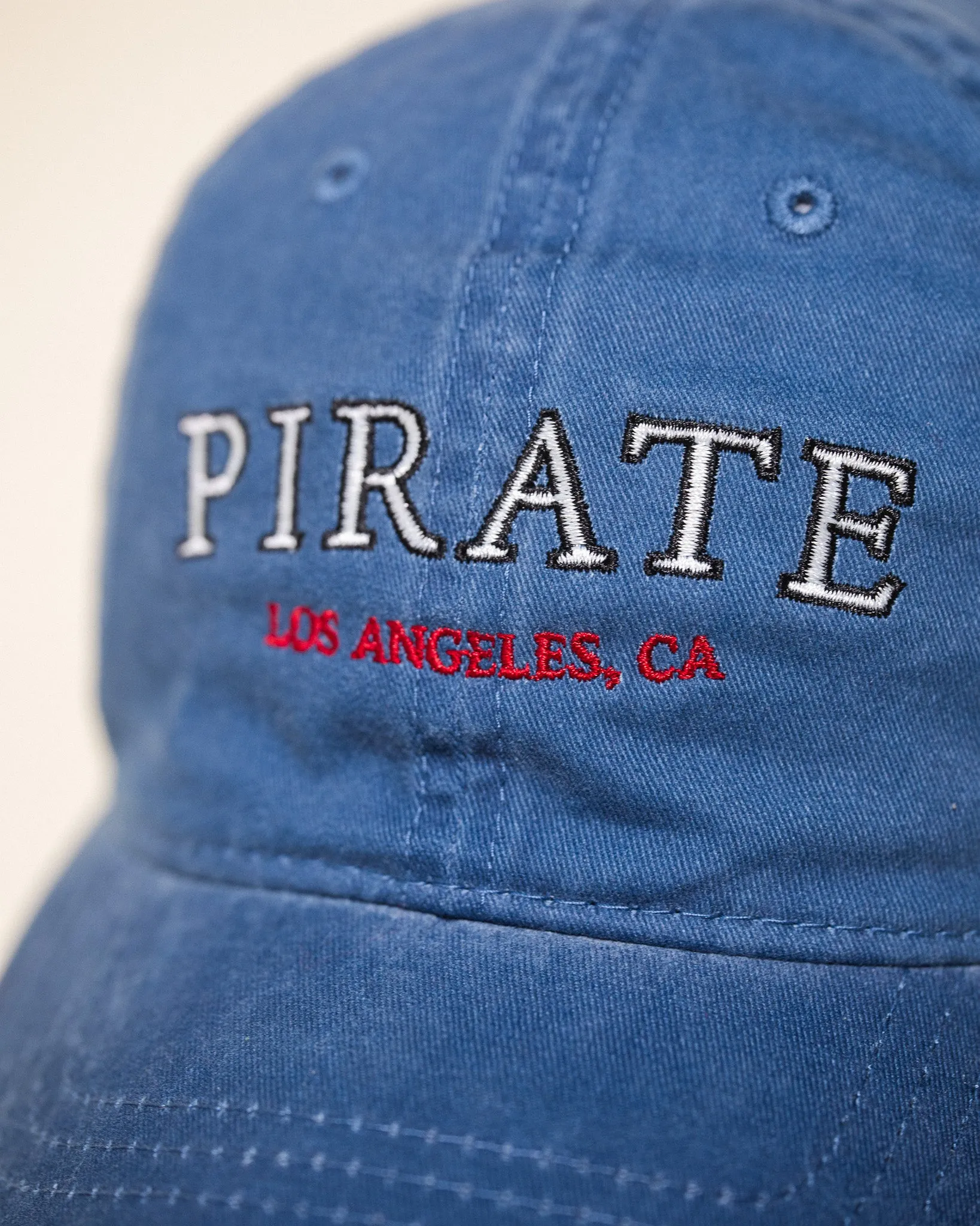Pirate Los Angeles Dad Hat (Washed Blue) sold by Pirateworldwide product image thumbnail 2