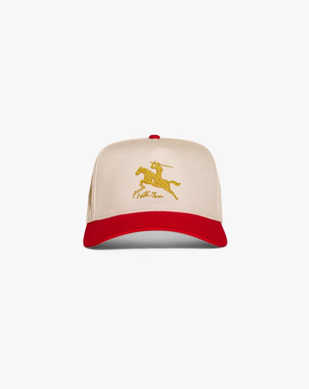 Pirate By Any Means Hat (Cream/Red) made by Pirateworldwide