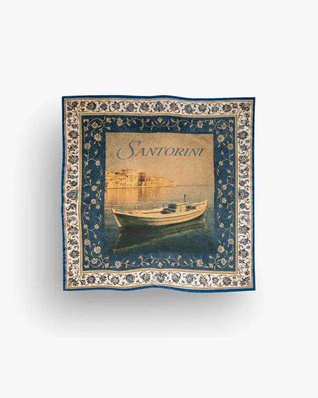 Pirate Santorini Silk Bandana (Oversized) sold by Pirateworldwide