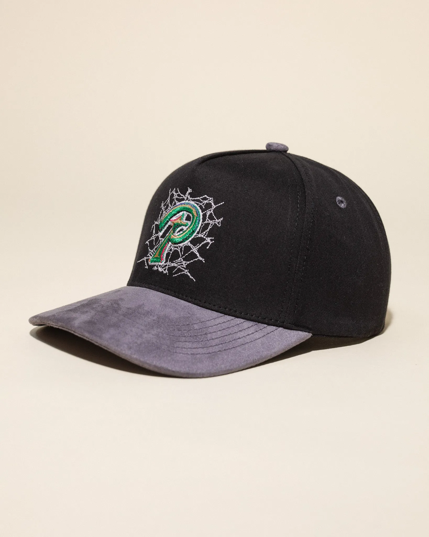 Web P Hat (Black/Grey) sold by Pirateworldwide product image thumbnail 2