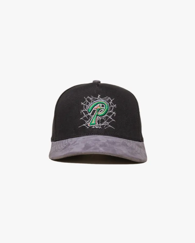 Web P Hat (Black/Grey) made by Pirateworldwide