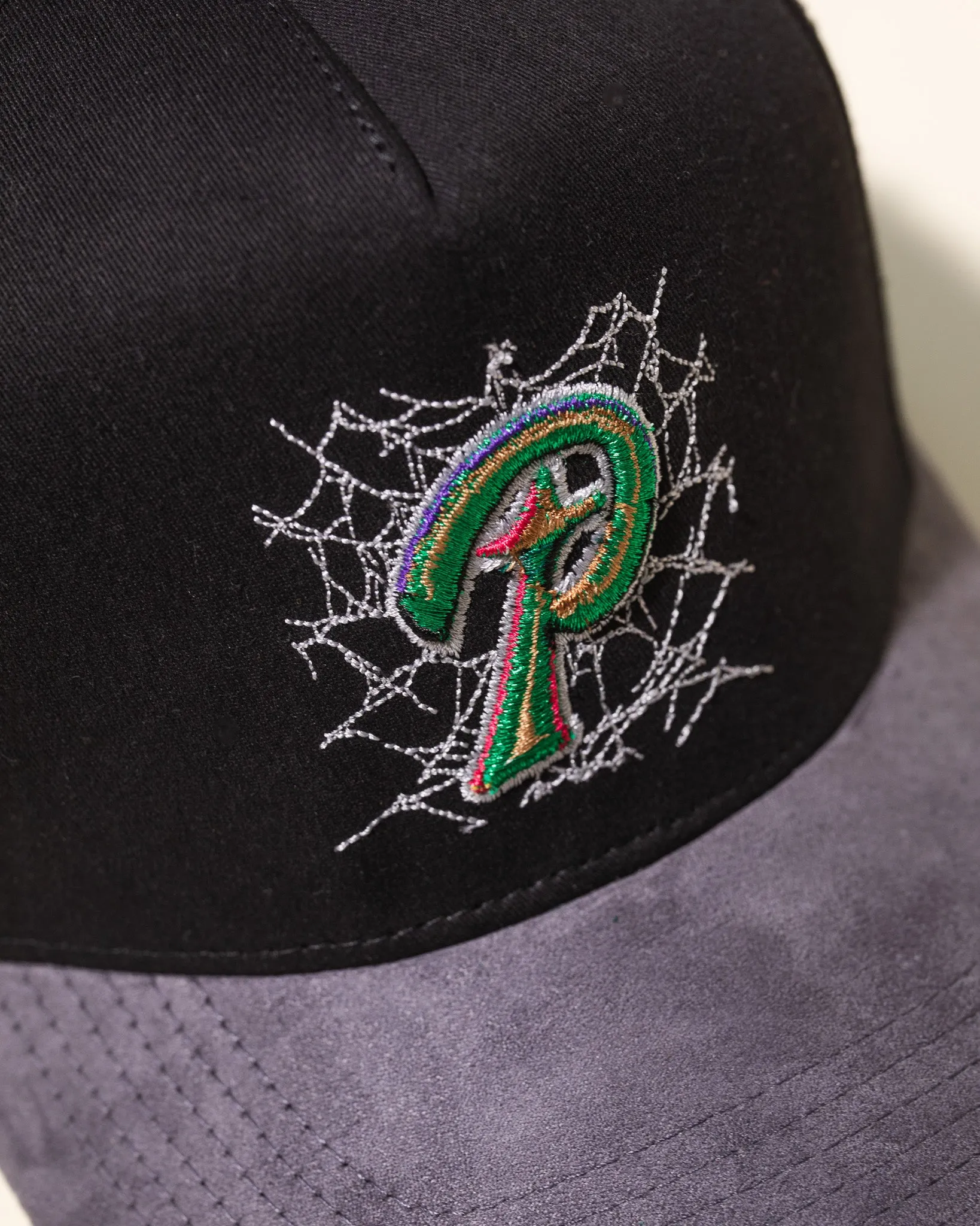 Web P Hat (Black/Grey) sold by Pirateworldwide product image thumbnail 5