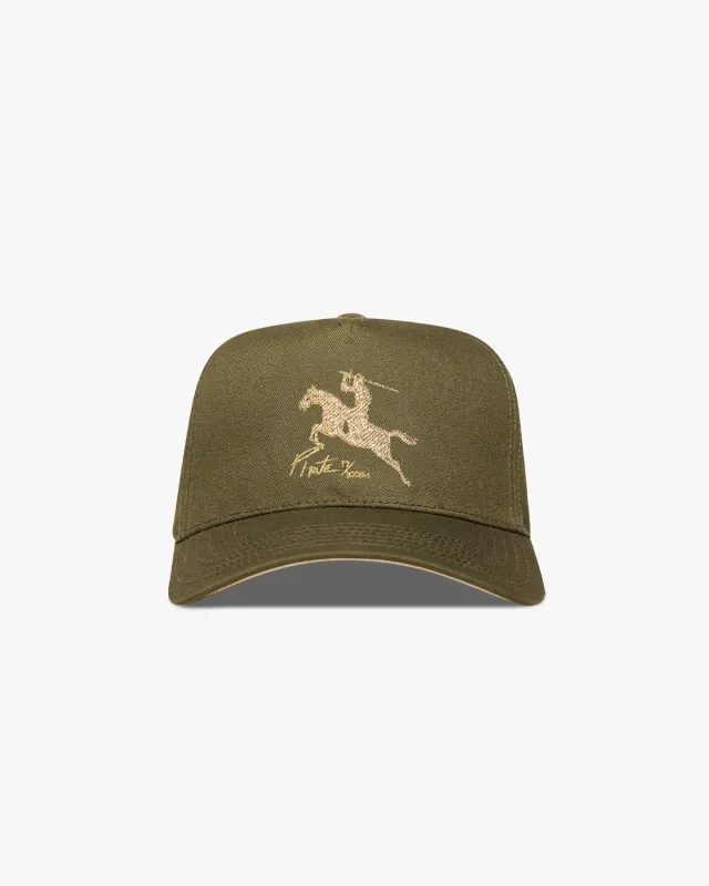 Pirate By Any Means Hat (Olive) made by Pirateworldwide