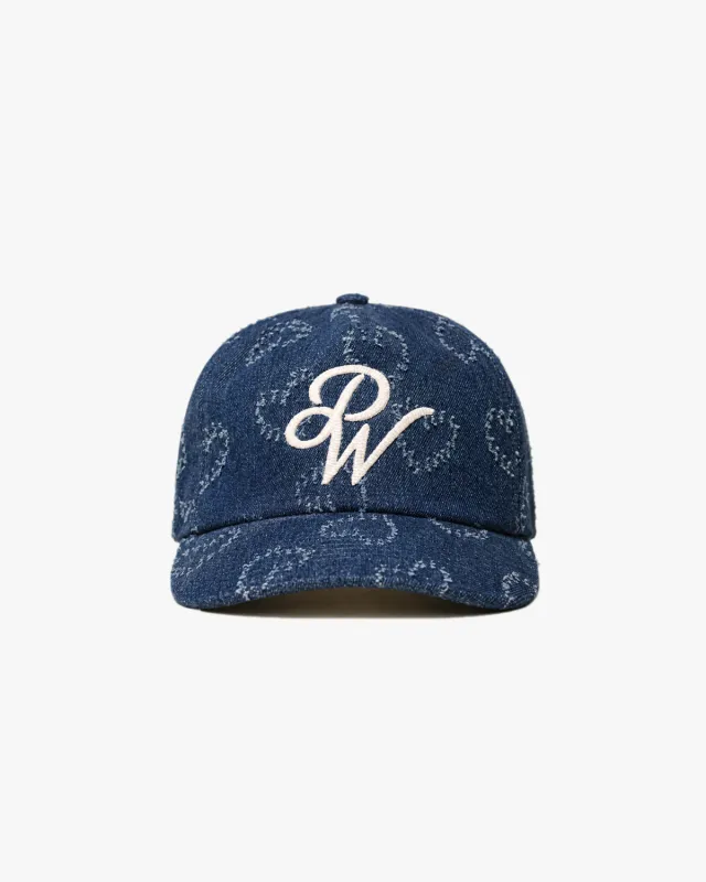 "PW" Chain Stitch Denim Vintage Hat (Washed Indigo) made by Pirateworldwide