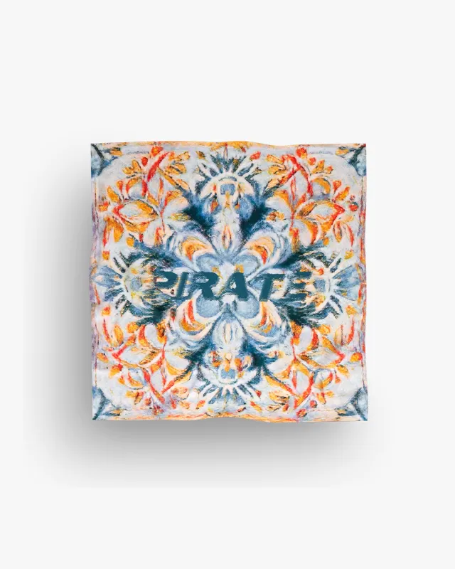 Pirate Floral Blossom Silk Bandana made by Pirateworldwide