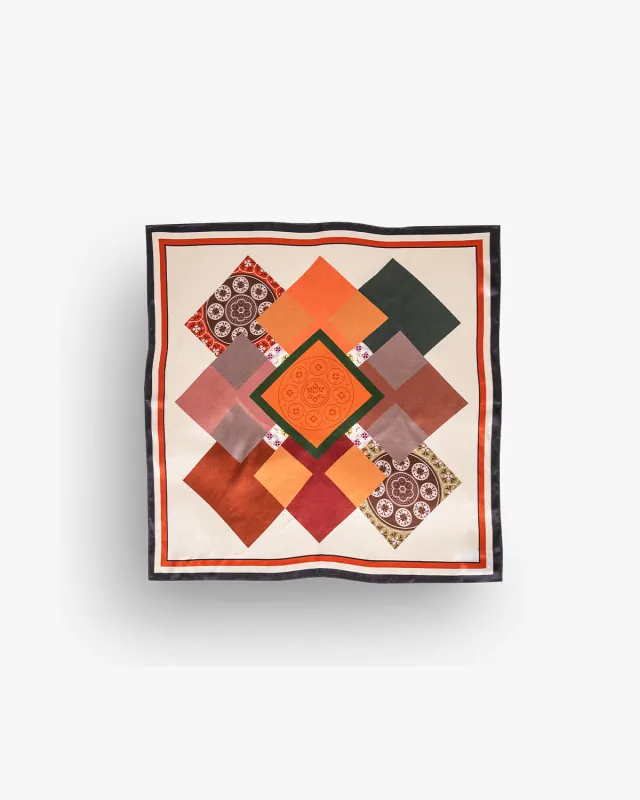 Pirate Mosaic Floor Silk Bandana made by Pirateworldwide