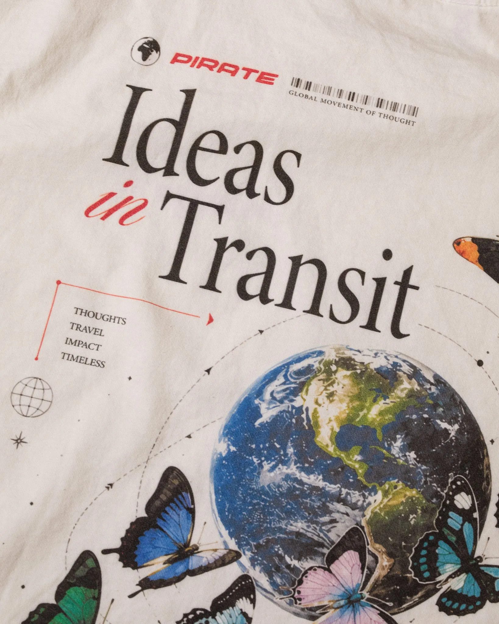 Pirate “Ideas in Transit” Graphic Tee (Off White) sold by Pirateworldwide product image thumbnail 5