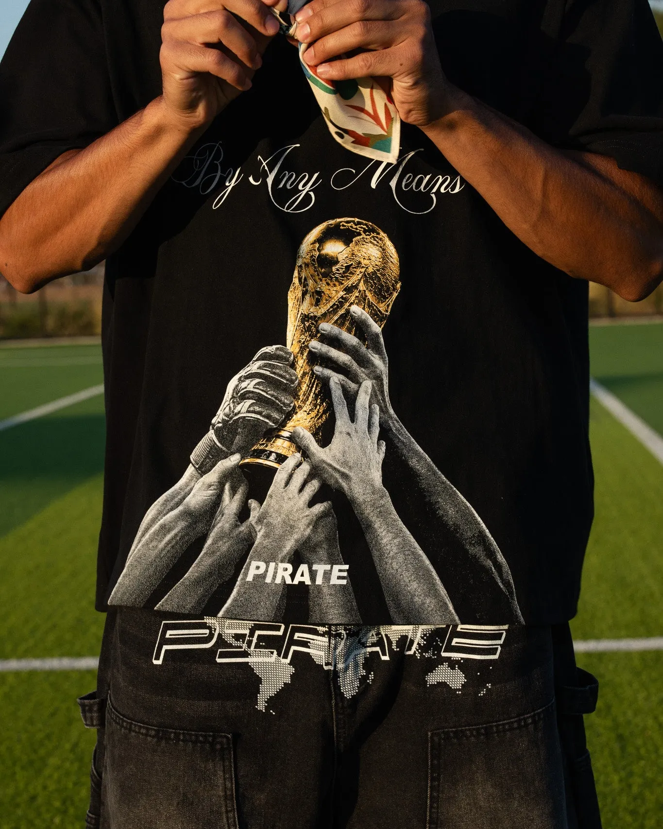 By Any Means Trophy Tee (Black) sold by Pirateworldwide product image thumbnail 2