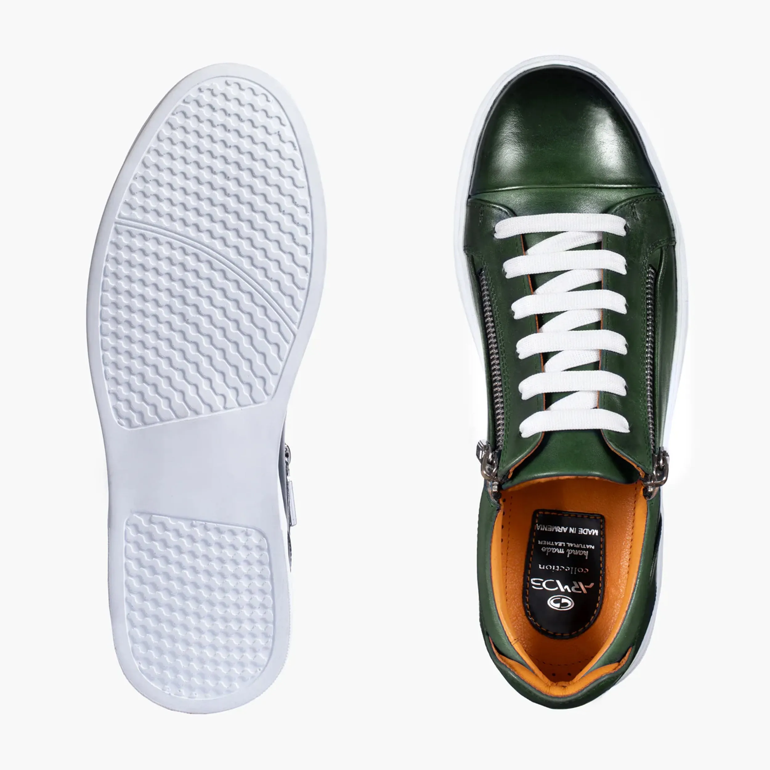Men's Green Patina Leather Sneaker sold by Armos product image thumbnail 4