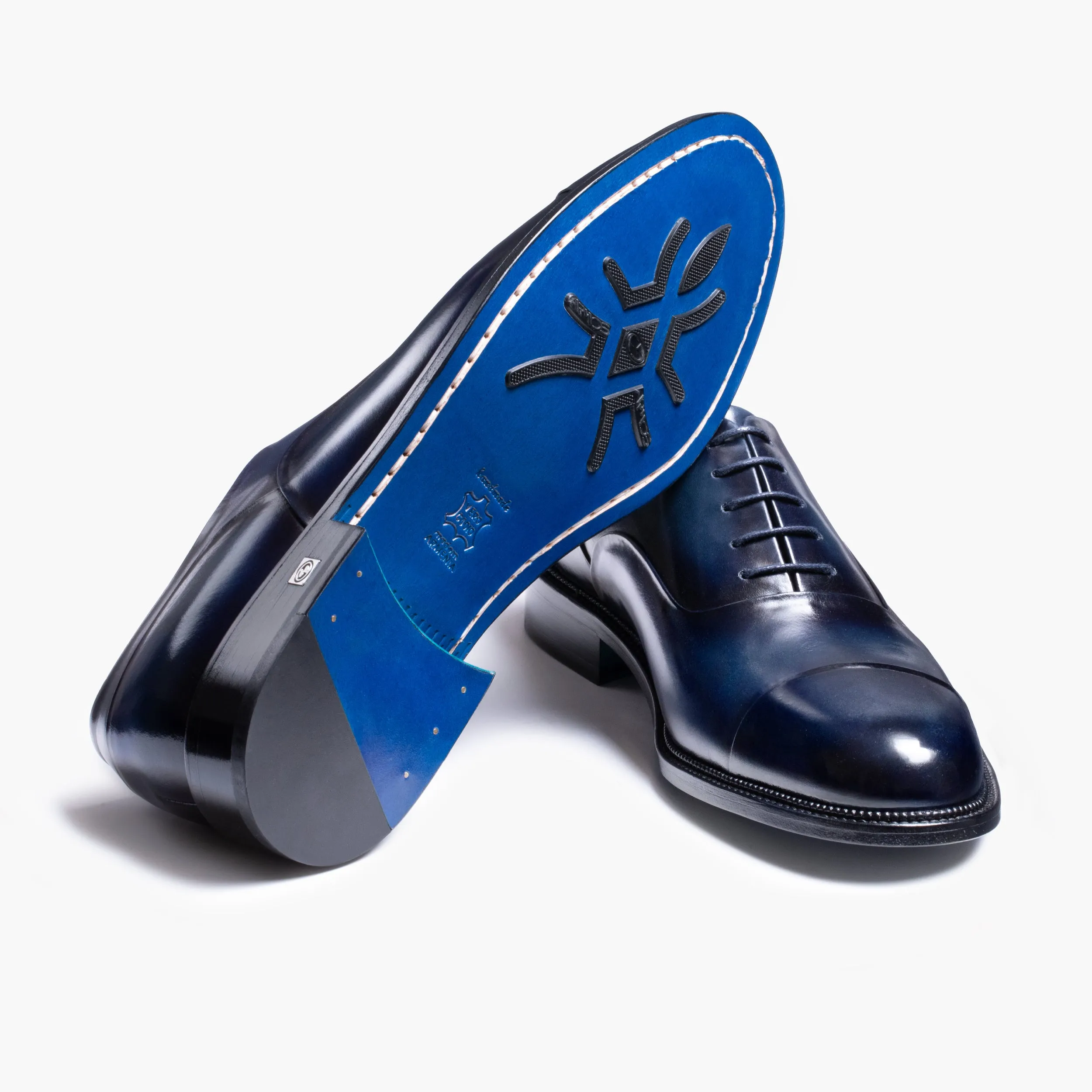 Men’s Blue Oxford with Glossy Toe Cap sold by Armos product image thumbnail 3